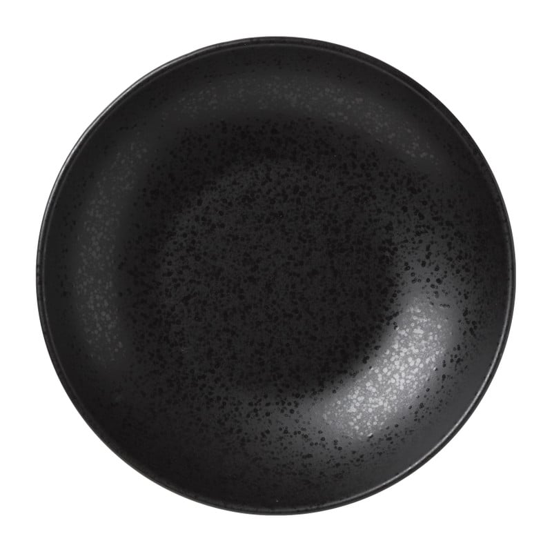 Diep bord Lua - zwart - ø21.5x4.5 cm