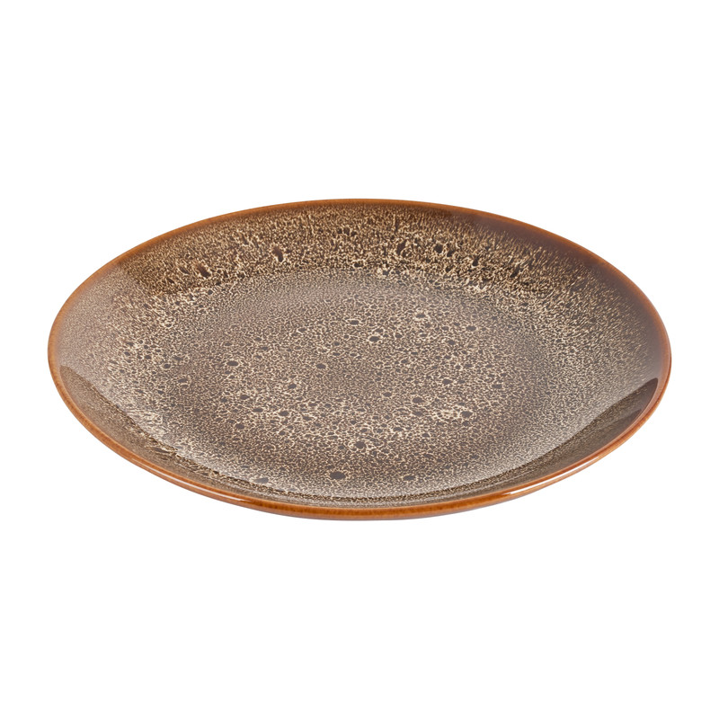 Dinerbord Isa - bruin - ø27 cm