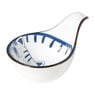 Schaaltje Mico met handvat kat - blauw/wit - 3x8x12.5 cm