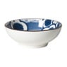 Schaaltje Mico bloemen klein - blauw/wit - ø8x3 cm