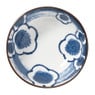 Schaaltje Mico bloemen klein - blauw/wit - ø8x3 cm