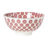 Schaaltje Mirna bloem klein - rood/wit - ø12x5.8 cm