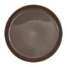 Bord Glossy - grijs - ⌀26.5 cm