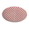 Ontbijtbord Mirna bloem - rood/wit - ø22x2 cm