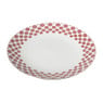 Dinerbord Mirna bloem - rood/wit - ø26.8x2.2 cm