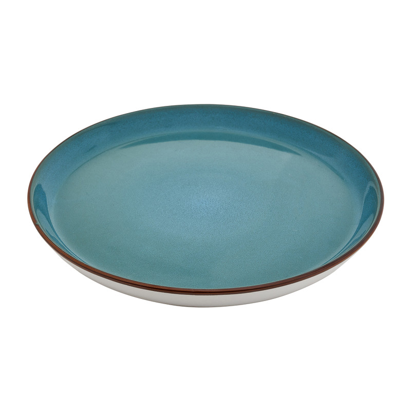 Bord Glossy - blauw - ⌀26.5 cm