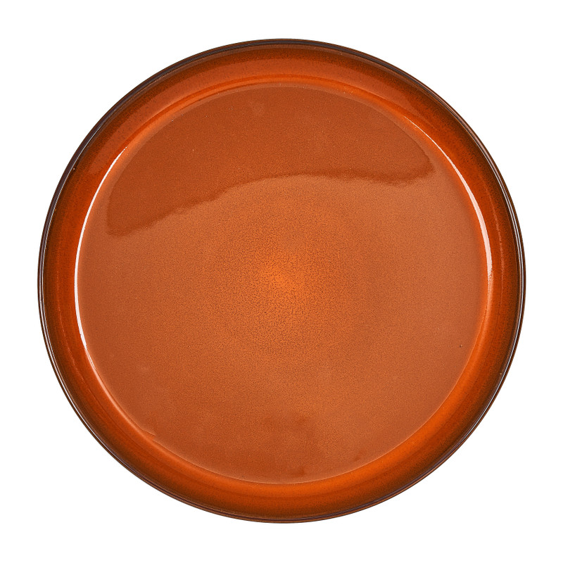 Bord Glossy - bruin - ⌀26.5 cm