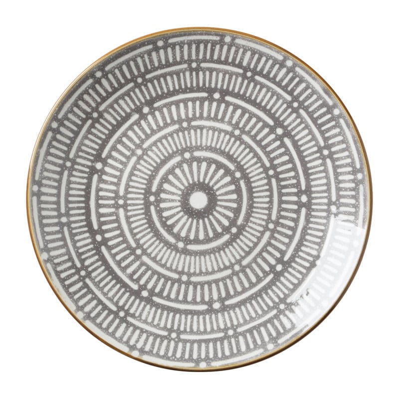Ontbijtbord Yara - grijs - ⌀21.2 cm