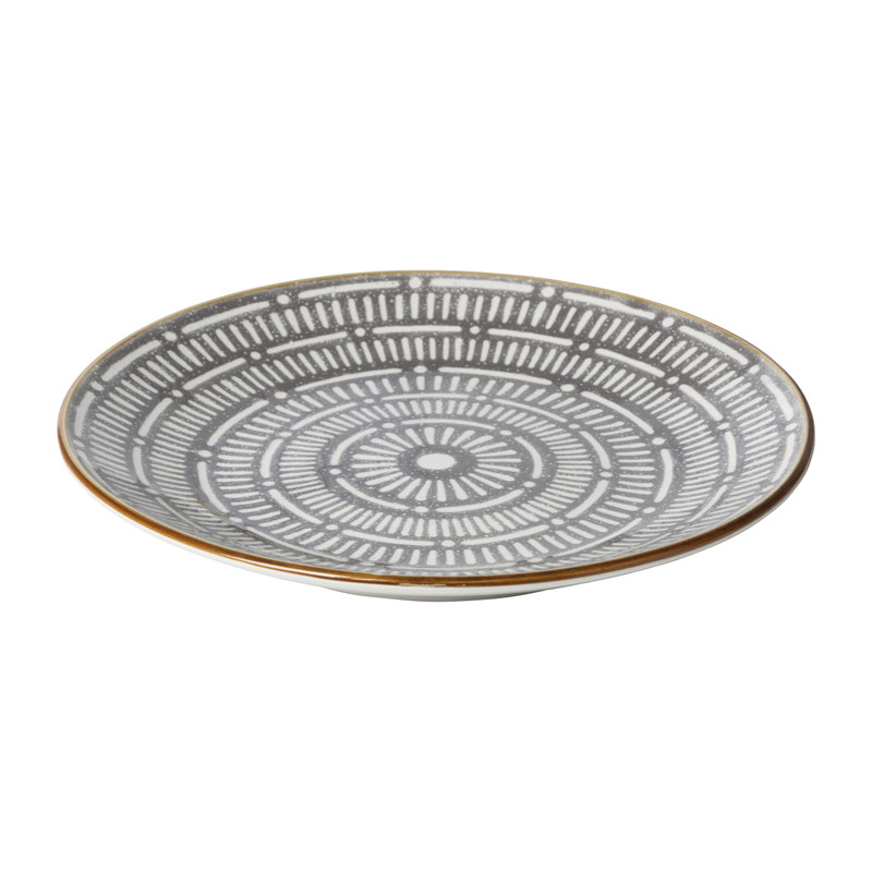 Ontbijtbord Yara - grijs - ⌀21.2 cm