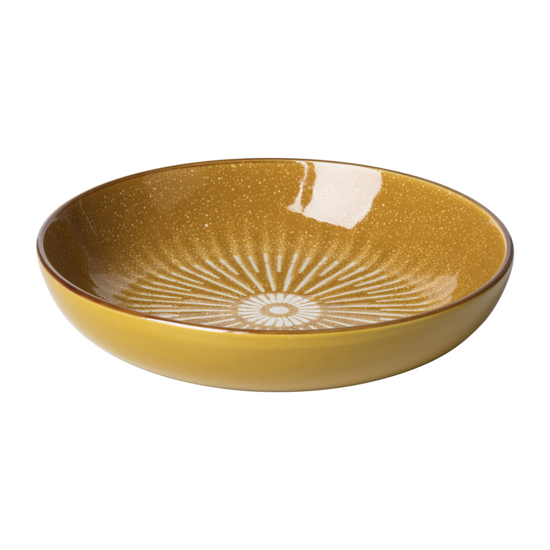Pastabord Yara - geel - ⌀21.7 cm 