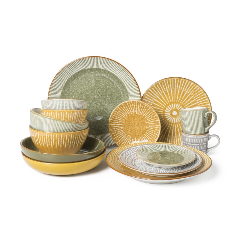 Pastabord Yara - geel - ⌀21.7 cm 