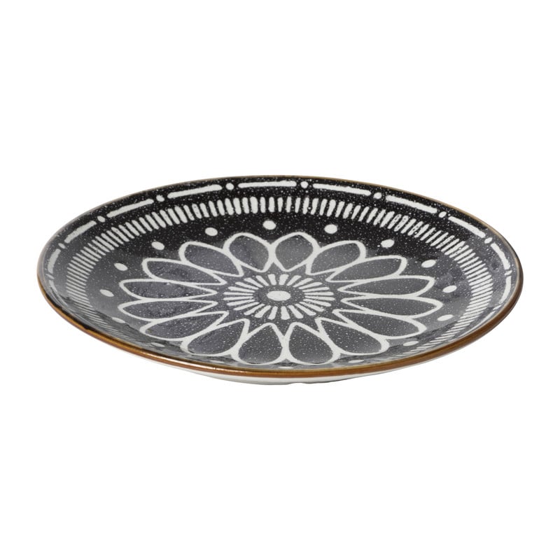 Ontbijtbord Yara - zwart - ⌀21.2 cm