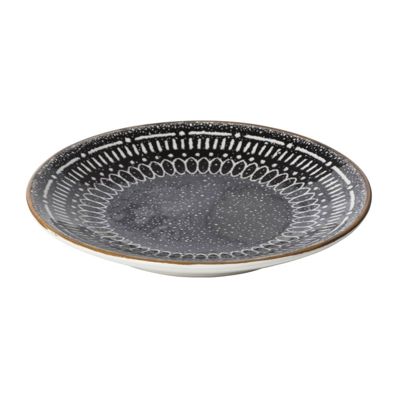 Gebaksbord Yara - zwart - ⌀15.2 cm
