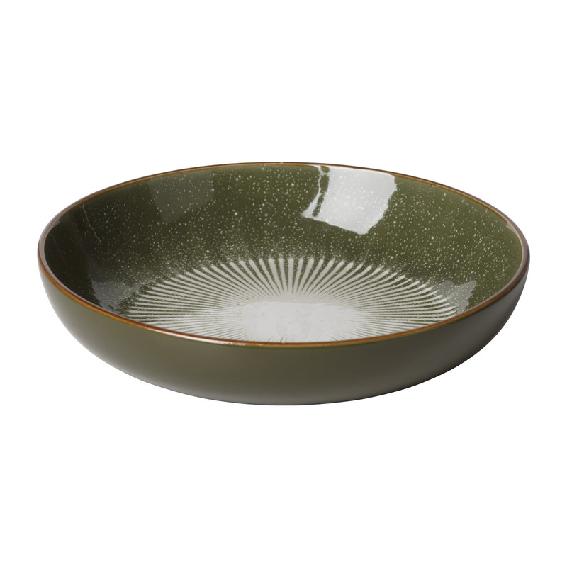 Pastabord Yara - groen - ⌀21.7 cm 