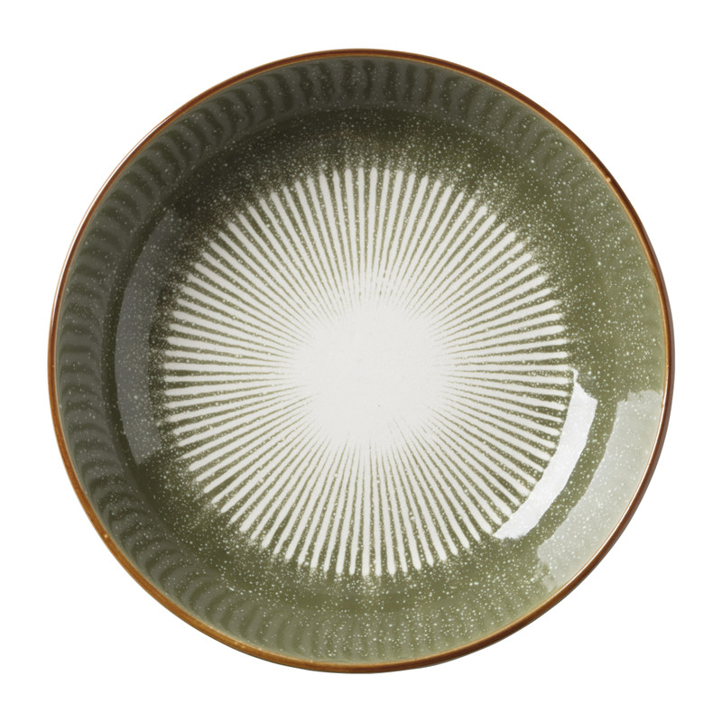 Pastabord Yara - groen - ⌀21.7 cm 