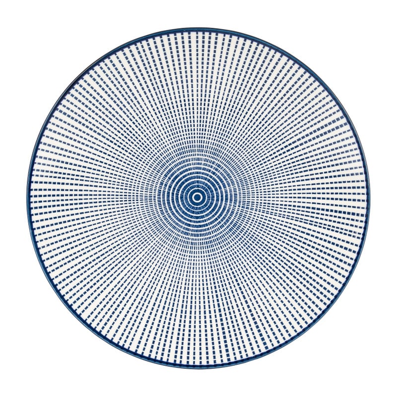 Ontbijtbord blue print - diverse varianten - ø21 cm