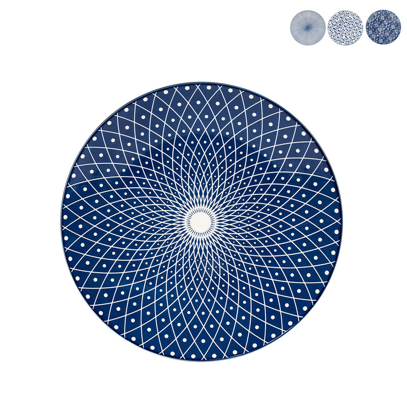 Dinerbord blue print - diverse varianten - ø26 cm