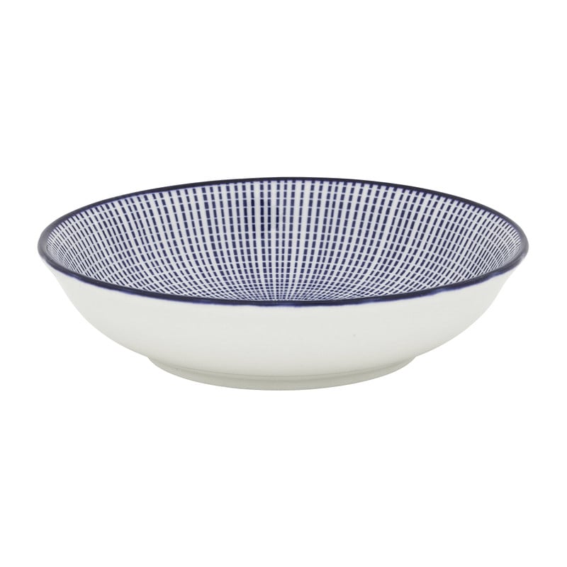 Schaaltje blue print - stripes - ⌀14 cm 