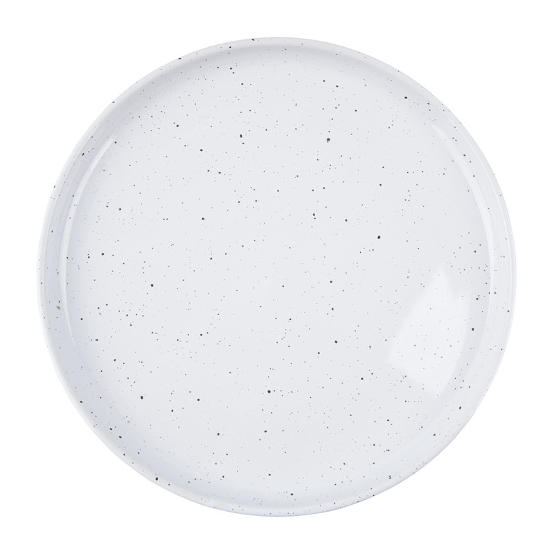 Dinerbord confetti - wit - ø26 cm 