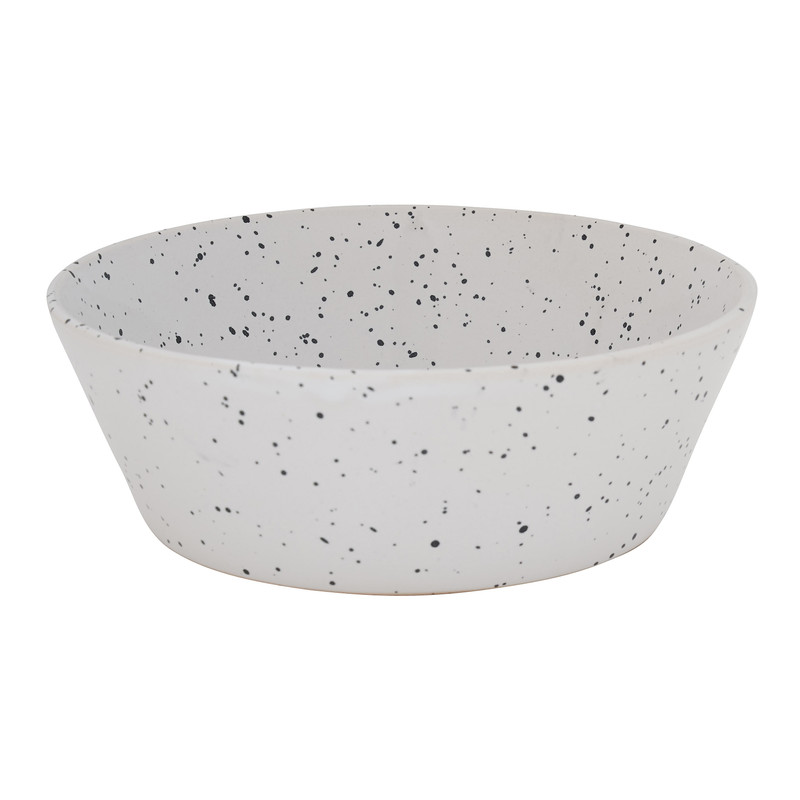 Schaal confetti - wit - ø15.5 cm 