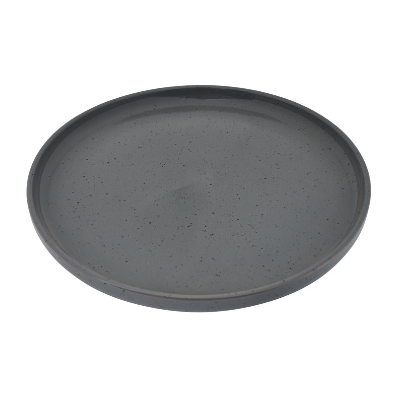 Dinerbord confetti - grijs - ø26 cm 