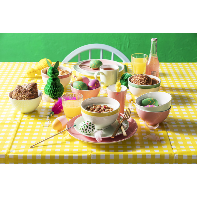 Kom pastel roze - 13 cm