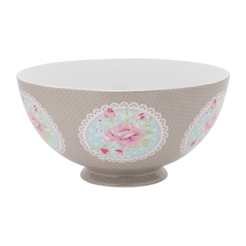 Schaal romantic rose - 24 cm - beige