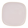 Bord organic - vierkant - roze - 25,5 cm 