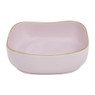 Kom organic vierkant - roze - 15 cm