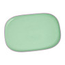 Bord organic - rechthoekig - groen - 26.5x18 cm