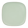 Bord organic - vierkant - groen - 25,5 cm 