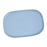 Bord organic - rechthoekig -  blauw - 26,5x18 cm