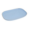 Bord organic - rechthoekig -  blauw - 26,5x18 cm