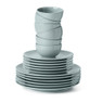 Servies basic - 18-delig - groengrijs