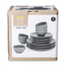 Servies basic - 18-delig - groengrijs
