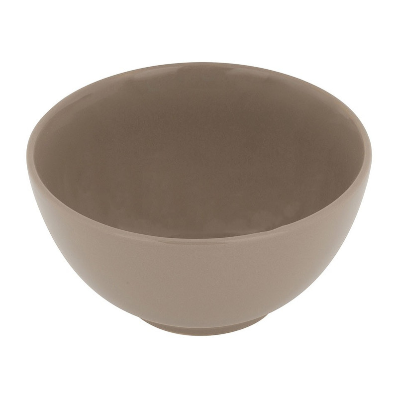 Schaaltje basic - taupe - 14.5 cm