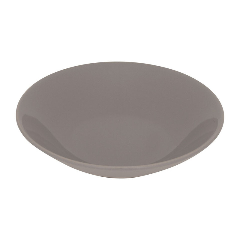 Diep bord basic - 21 cm - grijs