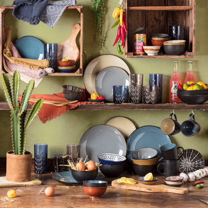 Dinerbord Elena - blauw - Ø27 cm