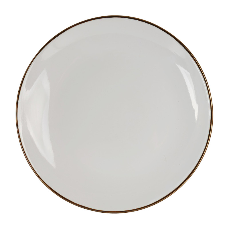 Dinerbord goldline - wit/goud - ø27 cm