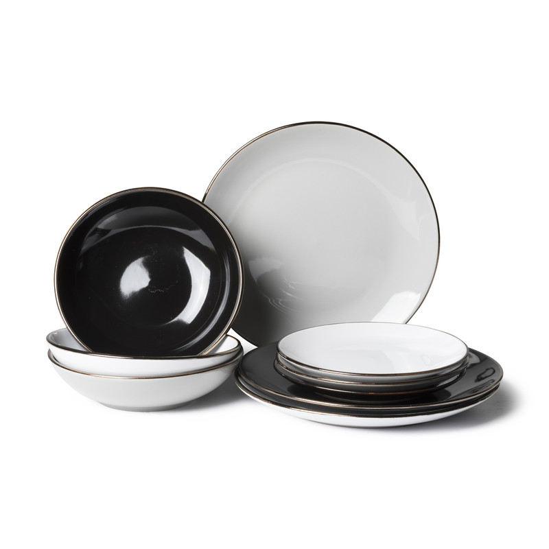 Dinerbord goldline - wit/goud - ø27 cm