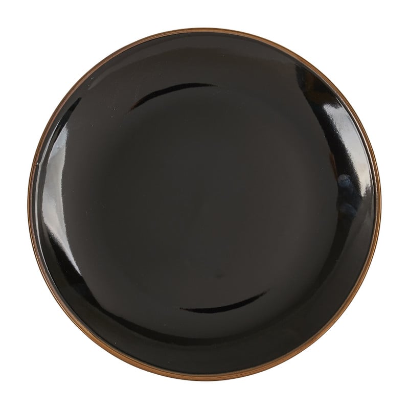 Dessert bord goldline - zwart/goud - ø19 cm