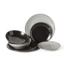 Dessert bord goldline - zwart/goud - ø19 cm