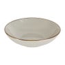 Diep bord goldline - grijs/goud - ø20x10 cm