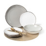 Dinerbord goldline - grijs/goud - ø27 cm
