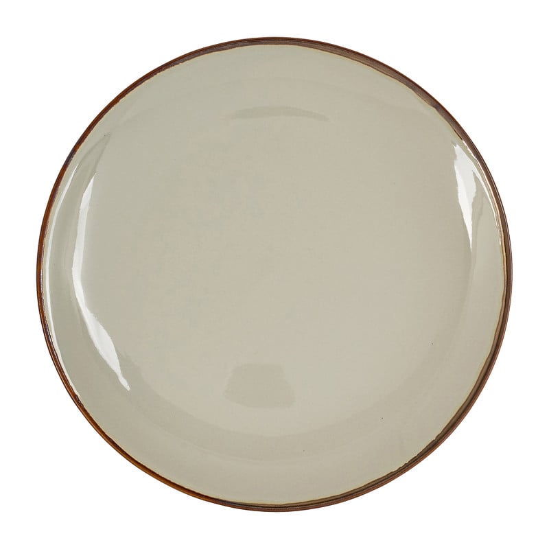 Dessert bord goldline - grijs/goud - ø19 cm
