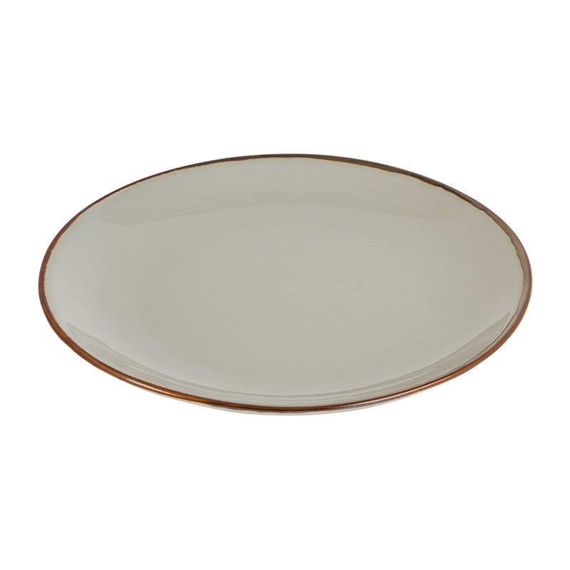 Dessert bord goldline - grijs/goud - ø19 cm