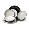 Dessert bord goldline - grijs/goud - ø19 cm