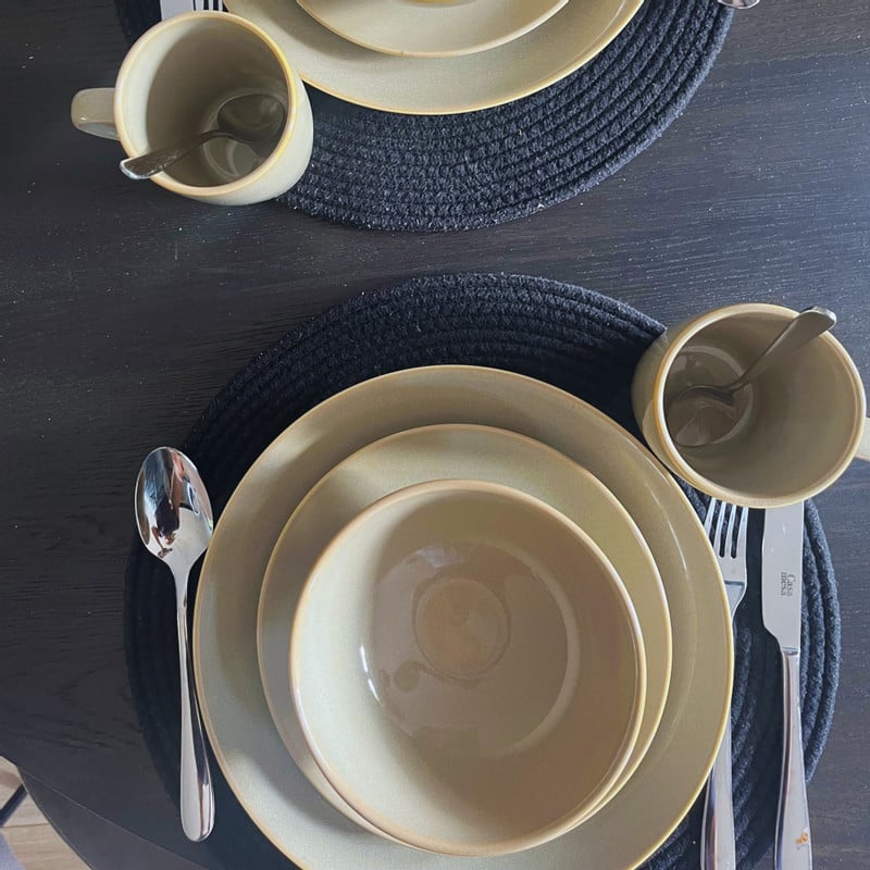 Serviesset - beige - 16-delig - 4 persoons  - reactive glaze