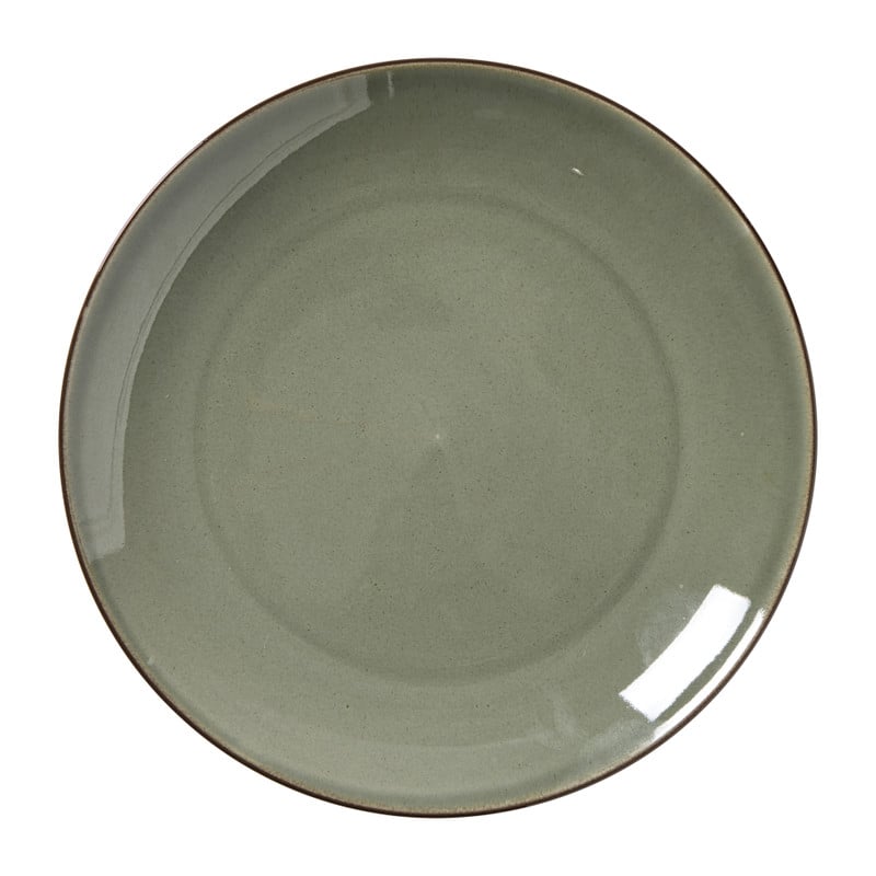 Dinerbord Emma - donkergroen - ø26.8x2.5 cm