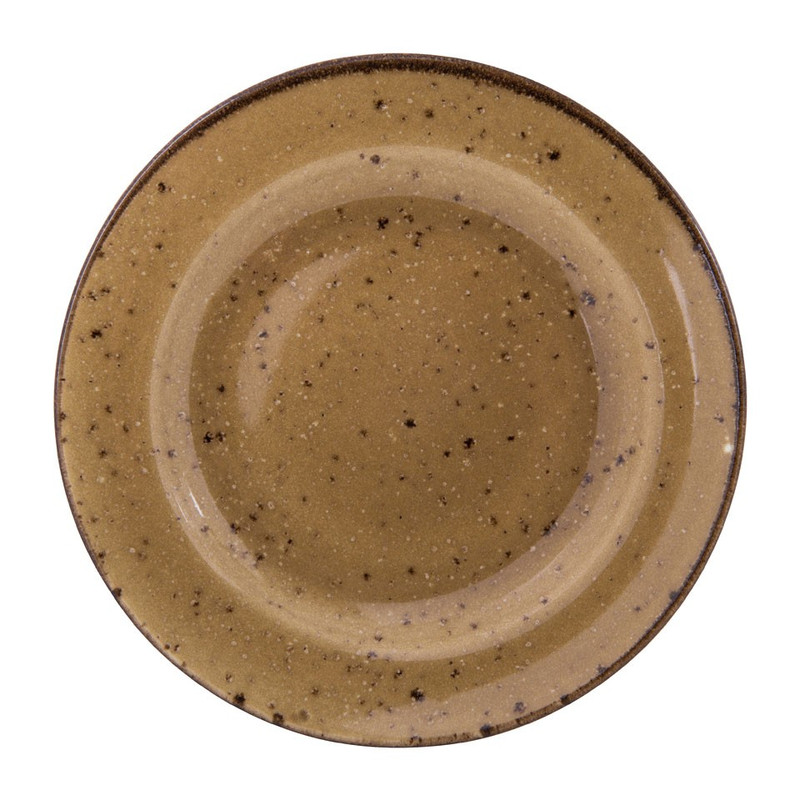 Gebaksbord Emilia - mustard - 16 cm